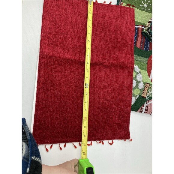 Christmas Tabletop Linens Lot Runners Napkins Holiday Winter - Picture 11 of 15